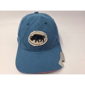 Yellowstone Bison Bottle Opener Big Sky Carvers Strapback Adjustable Hat Cap Men